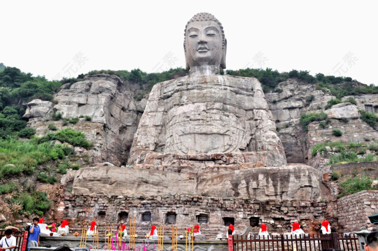 著名山西蒙山大佛