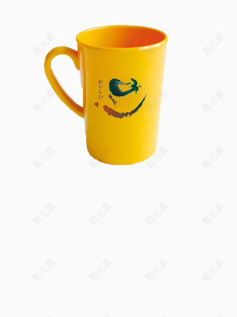 黄色杯子