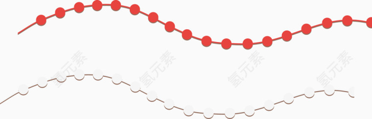 矢量珠链装饰素材