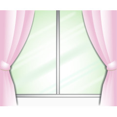 简洁的窗帘窗户