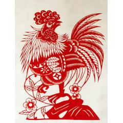 红色十二生肖鸡