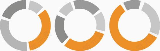 矢量PPT设计环形图标