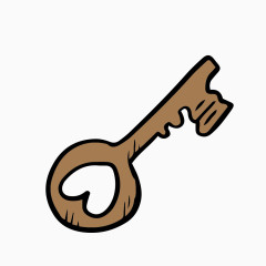 卡通 动画 钥匙 爱心