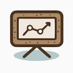 矢量指标上升趋势图素材