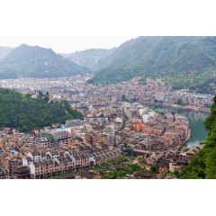 镇远古镇全景图