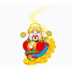 文财神卡通免抠素材