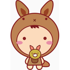 卡通可爱小松鼠