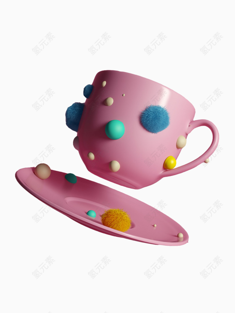 粉红杯子免抠素材图片