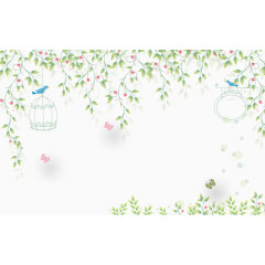 简约清新小花藤