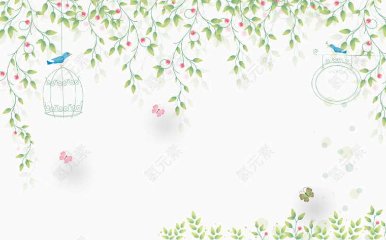 简约清新小花藤