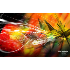 科技未来 分层 炫彩  金色