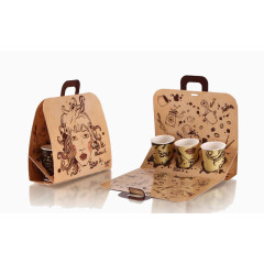 创意手绘杯子包装设计