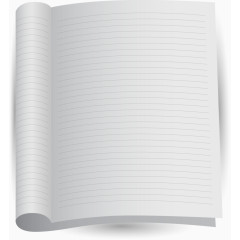 矢量空白笔记本内页