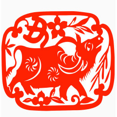 牛年剪纸