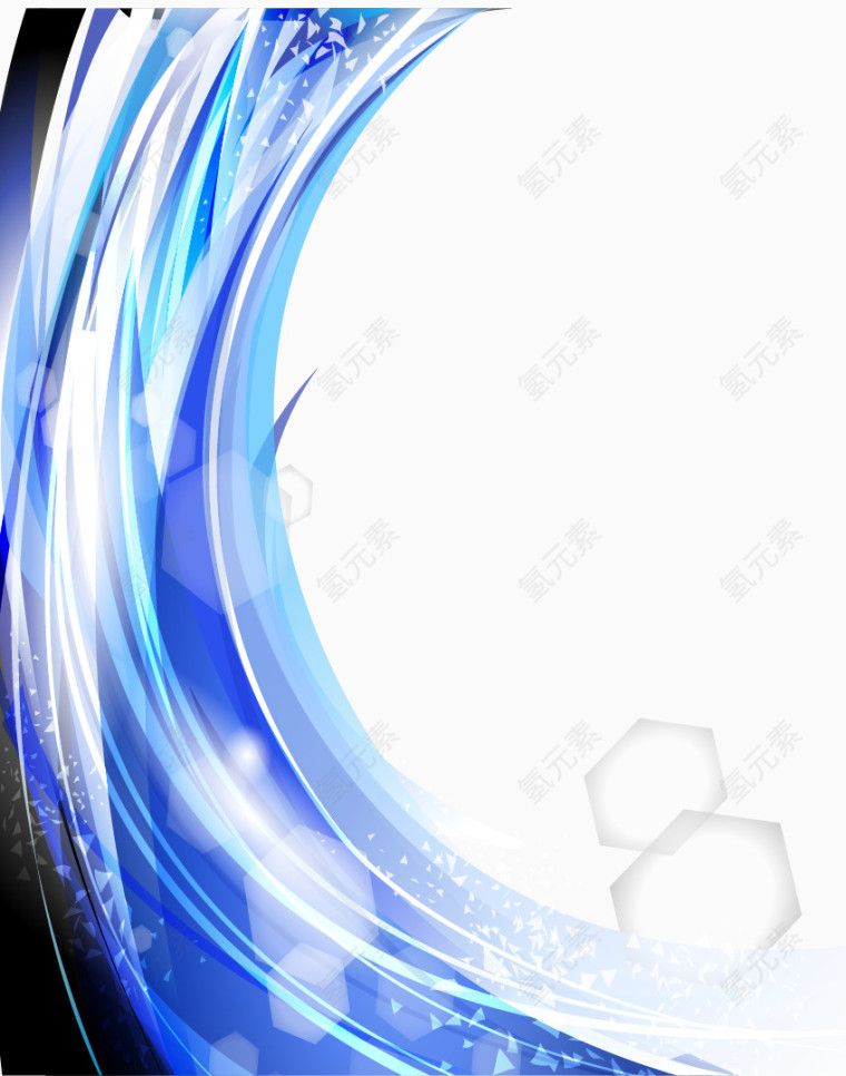 蓝色科技边框