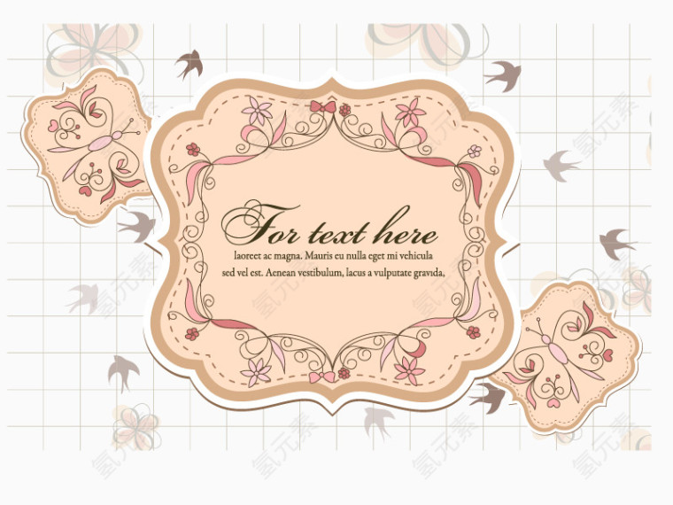 矢量复古文字背景