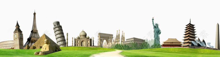 旅游景点背景素材