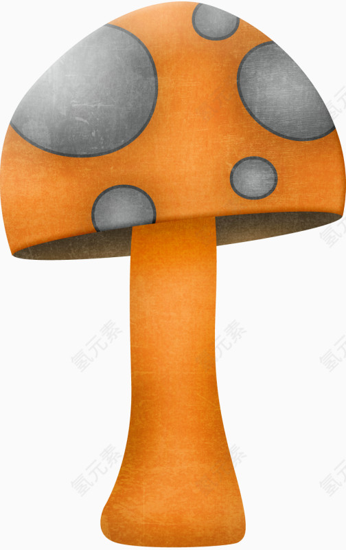 橙色蘑菇
