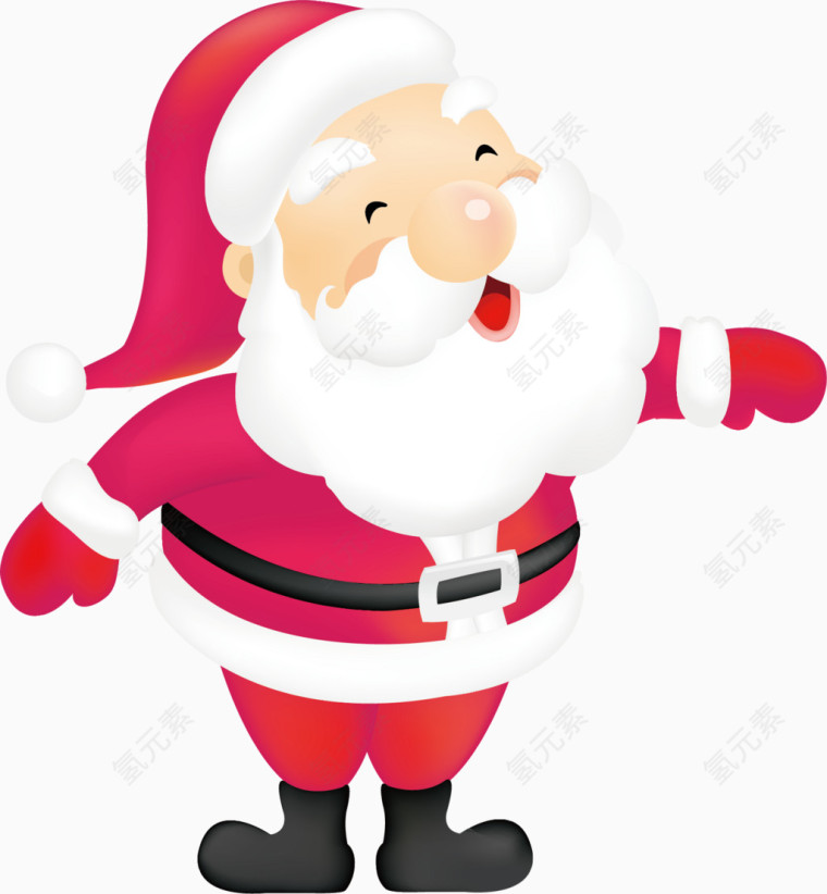 高兴的圣诞老人
