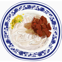 手绘牛肉面