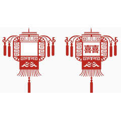 喜庆红色纸灯笼