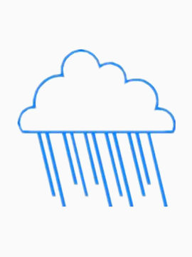 下雨标志矢量图