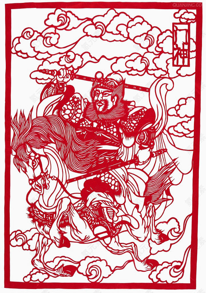 门神剪纸