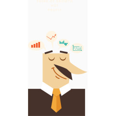 矢量思维装饰图案免扣素材