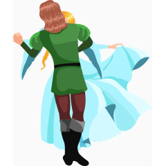 卡通舞蹈人物矢量素材