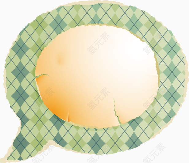 几何花边黄色底纹