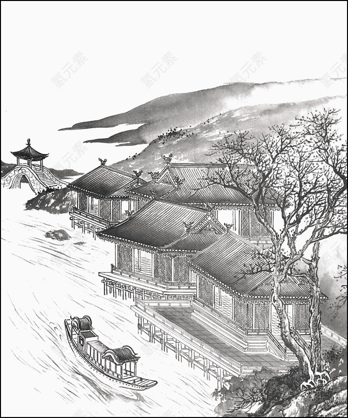 水墨画