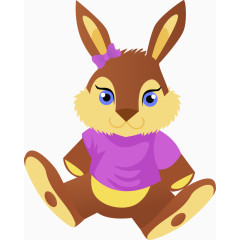 矢量手绘小兔子