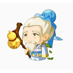 卡通拐杖葫芦华佗