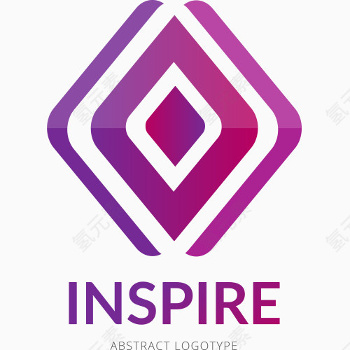 紫色公司LOGO设计矢量图