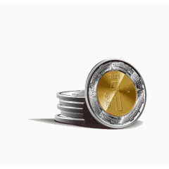 有质感的纪念金币元素