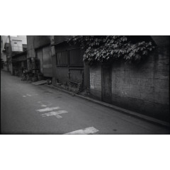 老街道黑白图片