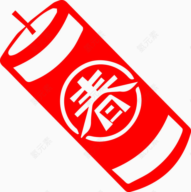 新年红色鞭炮