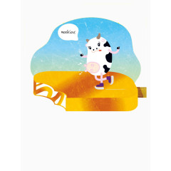 奶牛在雪糕上跳舞