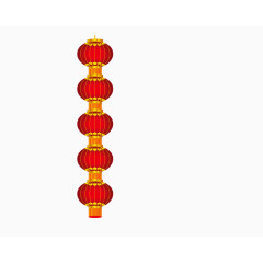 长串排列的红灯笼