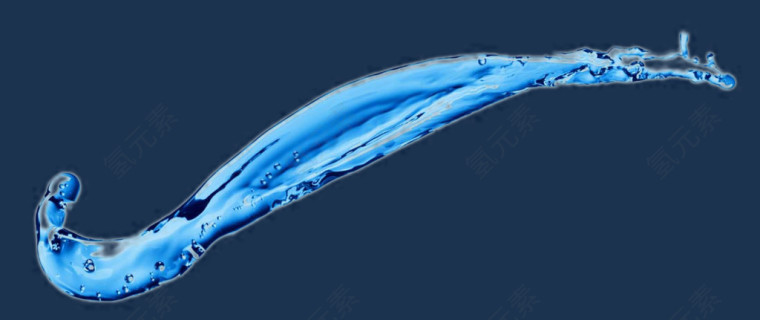 蓝色动感水花水纹