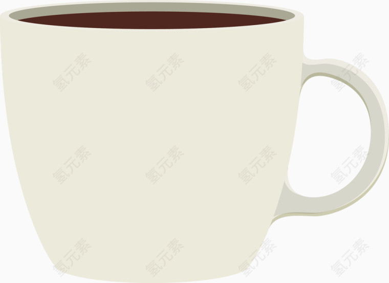 卡其色传统咖啡杯