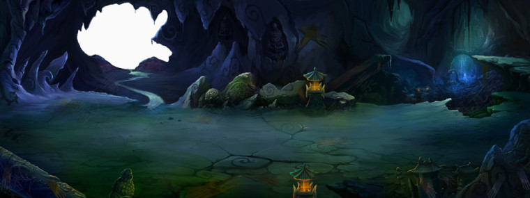 横版游戏场景地图