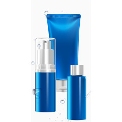 矢量手绘洗面奶套装