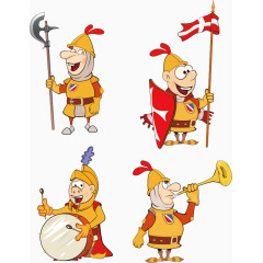 卡通士兵矢量素材