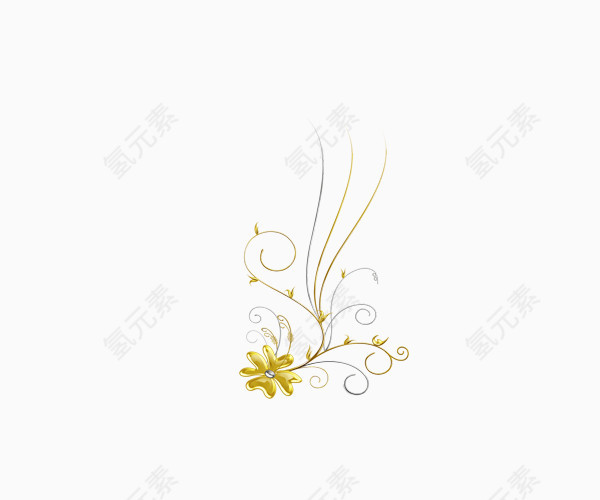金色花朵