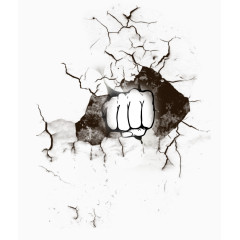 拳头击碎效果图片