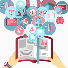 创意教育元素背景矢量素材