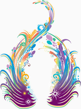 缤纷多彩时尚潮流元素