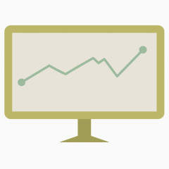 矢量扁平上升趋势图素材