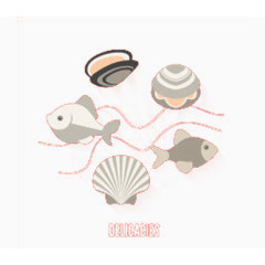 可爱有趣的海洋生物